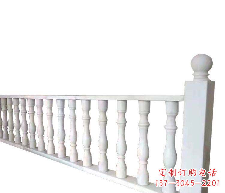 陕西别墅汉白玉栏杆景观石雕