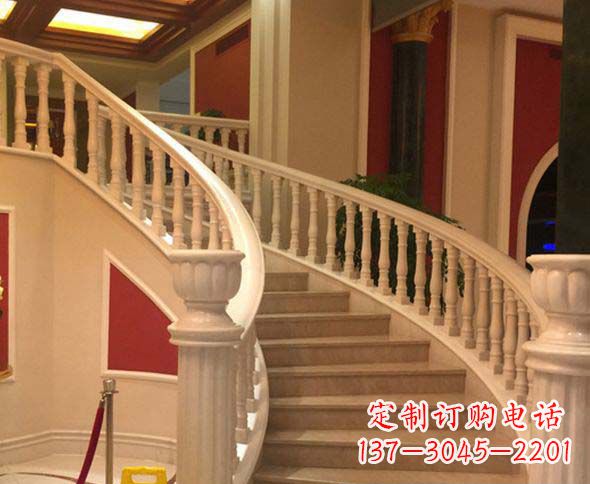 陕西别墅景观汉白玉石栏杆石雕