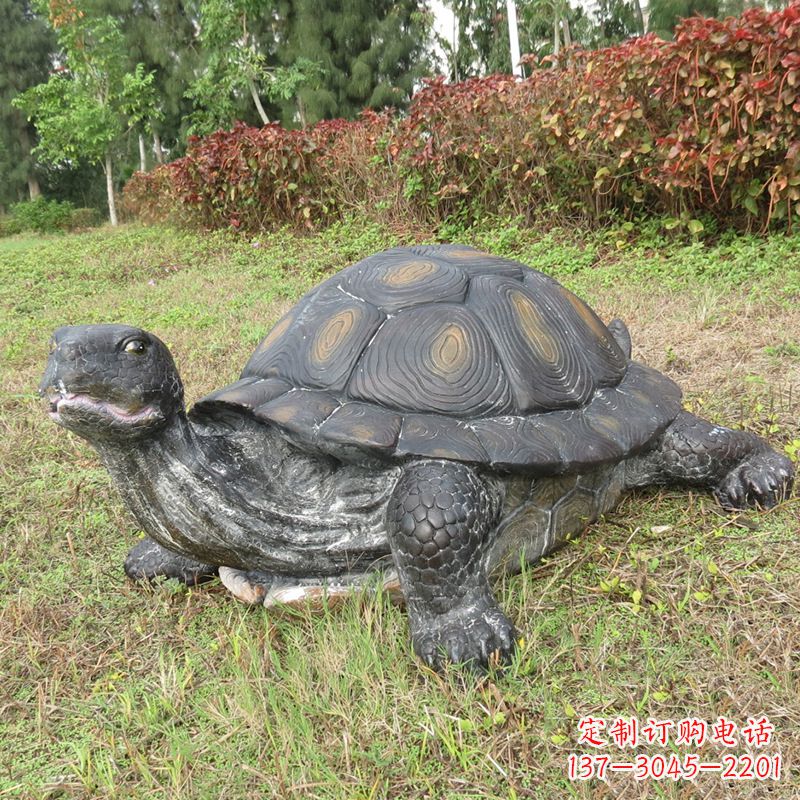 陕西玻璃钢乌龟雕塑传承古老文化