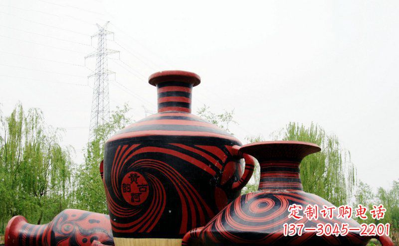 陕西不锈钢彩色花盆雕塑让空间更加精致