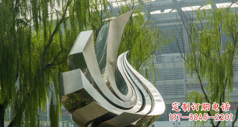 陕西不锈钢凤凰雕塑美丽的象征