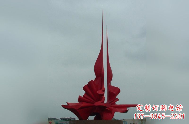 陕西精美不锈钢火炬雕塑
