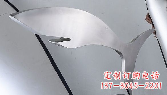 陕西不锈钢鲨鱼雕塑艺术精品