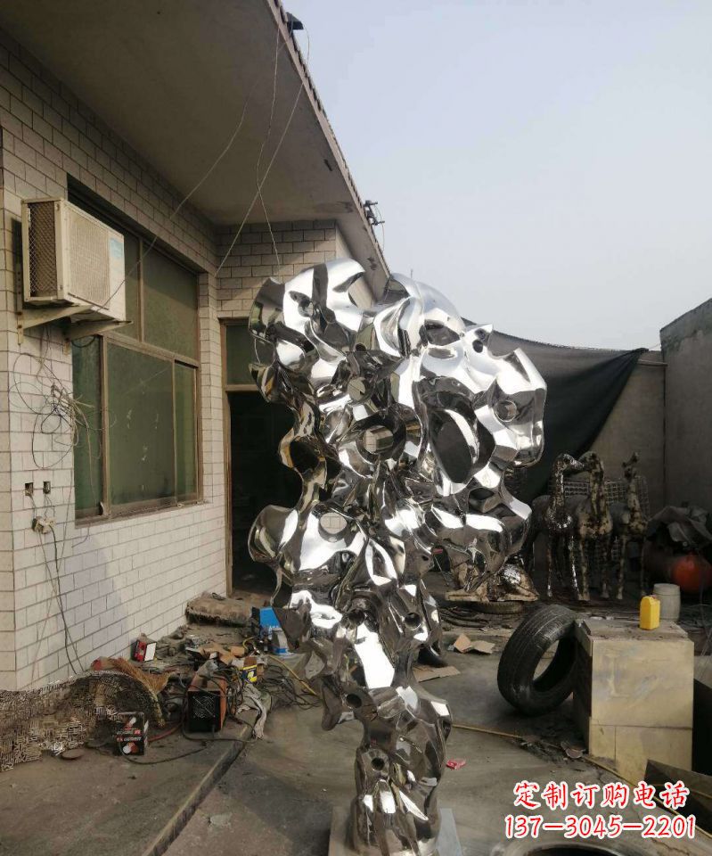 陕西太湖石雕塑不锈钢的艺术精品