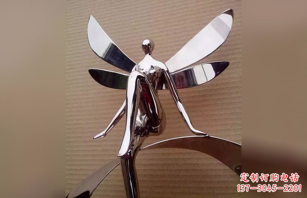 陕西不锈钢天使雕塑