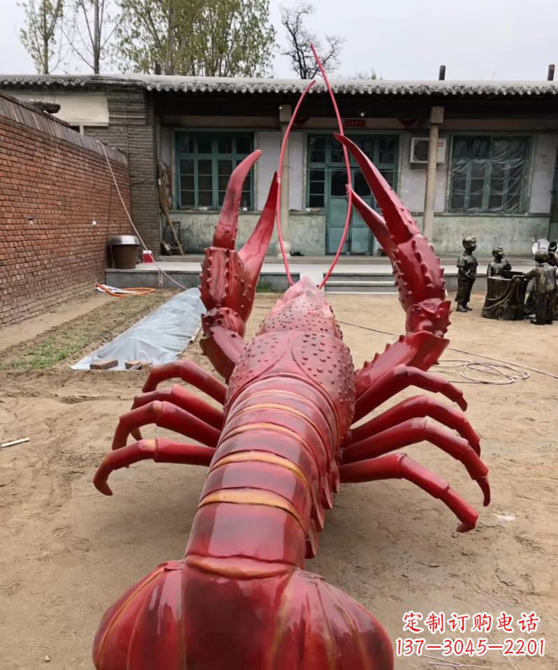 陕西不锈钢大龙虾雕塑雕塑之美