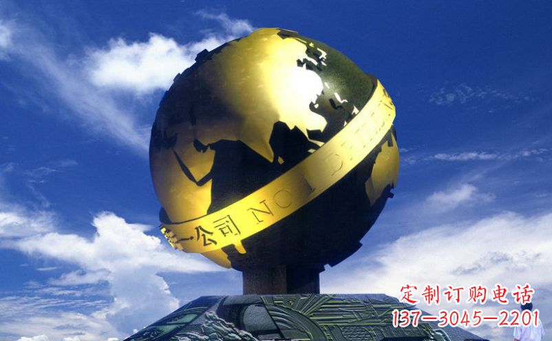 陕西不锈钢地球雕塑传承持久的环保理念