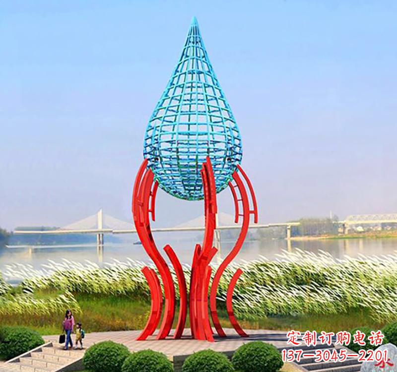 陕西不锈钢灯泡雕塑灯光点亮美好生活