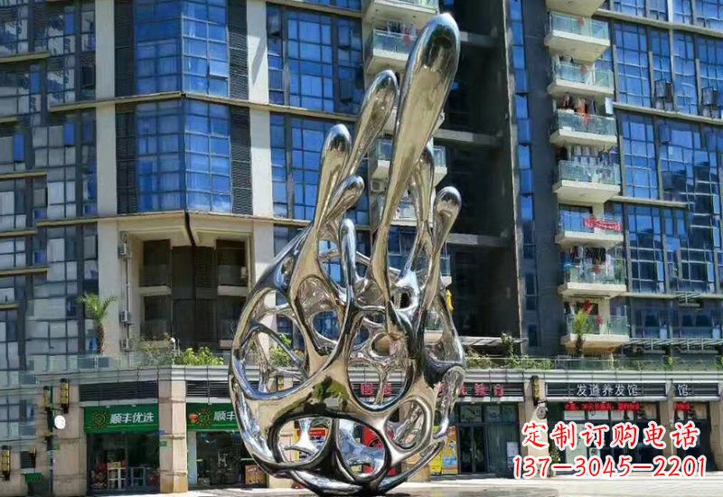陕西不锈钢龙雕塑——象征着力量与灵气