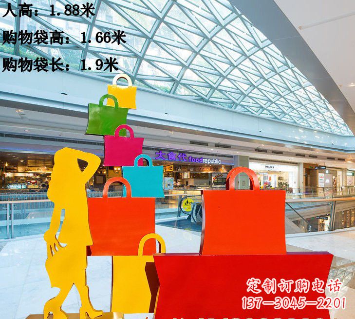 陕西不锈钢购物袋雕塑艺术品的独特之处