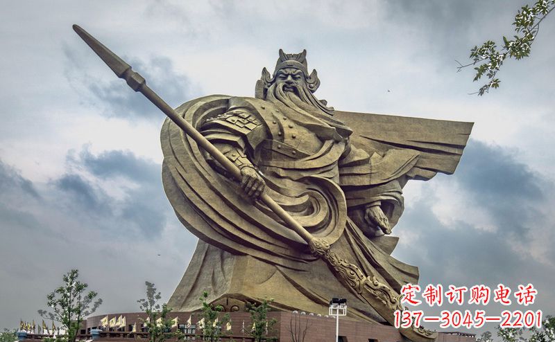 陕西不锈钢关公广场雕塑传承中华文化