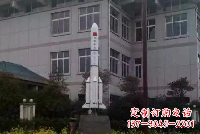 陕西不锈钢火箭雕塑给城市带来无限美