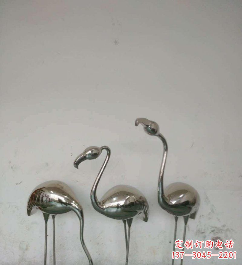 陕西不锈钢火烈鸟雕塑把自然之美带入公园