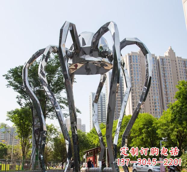 陕西精致的不锈钢螃蟹雕塑
