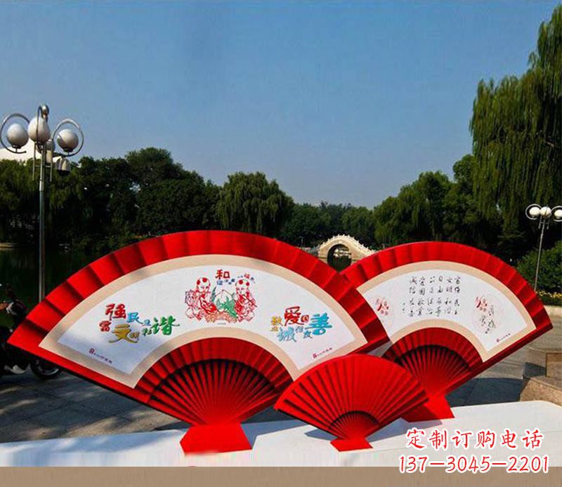 陕西不锈钢价值观雕塑——见证社会主义核心价值观