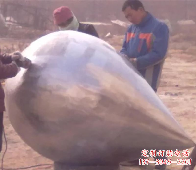 陕西不锈钢水滴雕塑精致美丽的艺术品