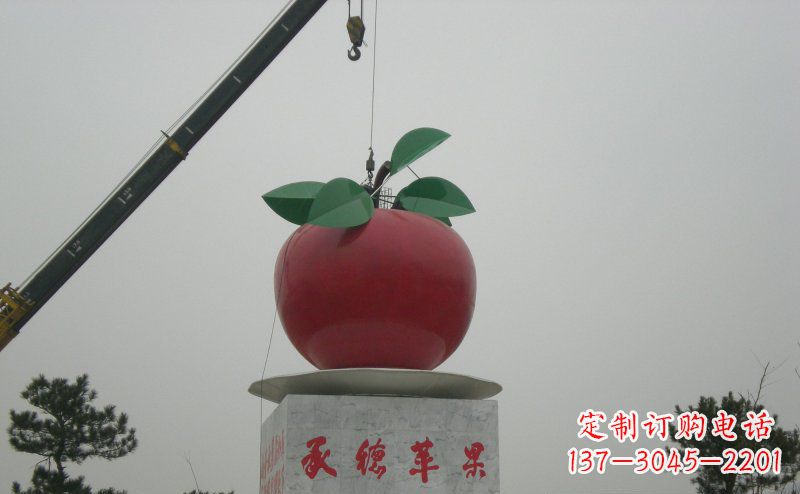 陕西不锈钢苹果雕塑艺术与美学的完美结合