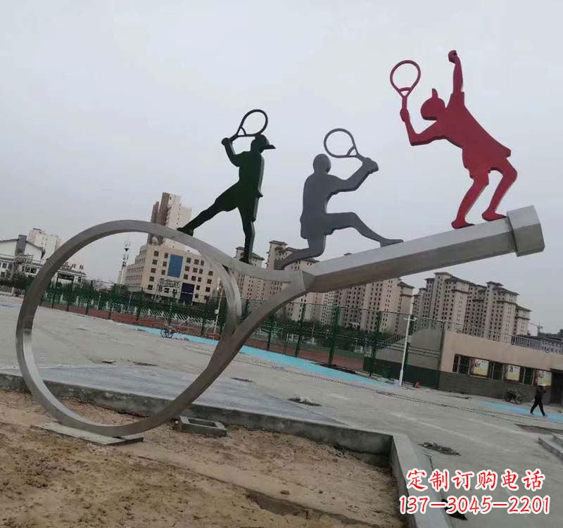 陕西不锈钢羽毛球雕塑精美的艺术装点