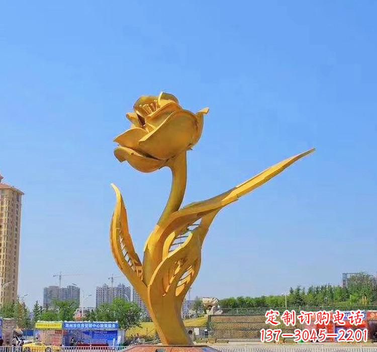 陕西精美不锈钢紫荆花雕塑