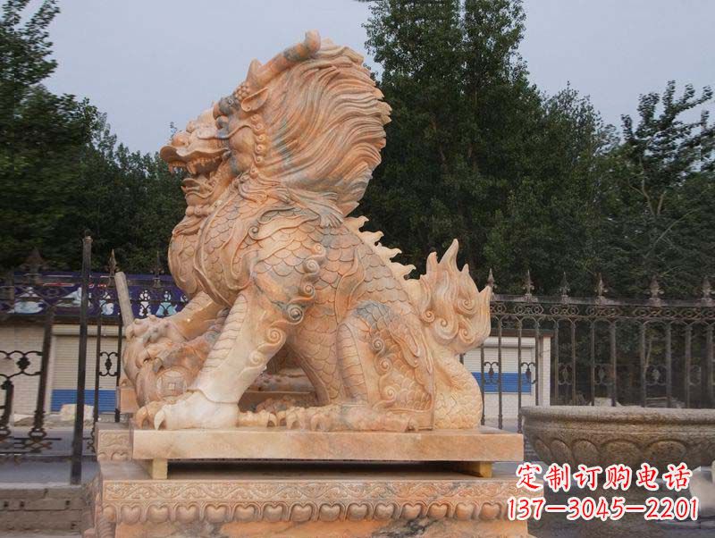 陕西麒麟门口镇宅石雕