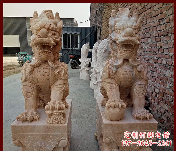 陕西麒麟门口雕塑——传承古老文化的精灵