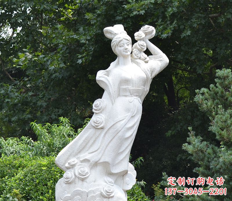 陕西嫦娥奔月石雕绝美之作