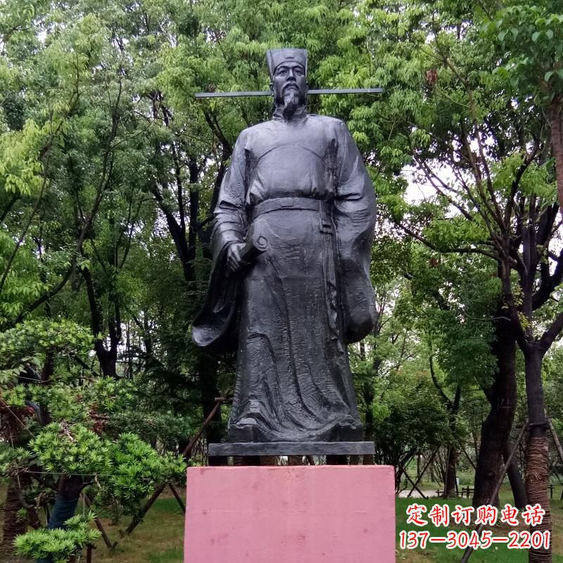 陕西铜雕陶渊明——传承古代文学精髓