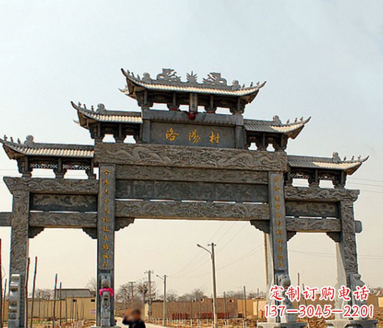 陕西牌坊雕塑——缅怀中国传统文化