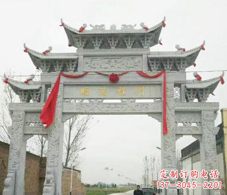 陕西牌坊雕塑纪念历史,传承文化