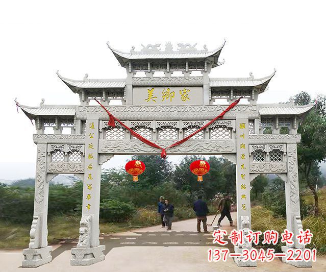 陕西牌坊雕塑珍贵的传统文化
