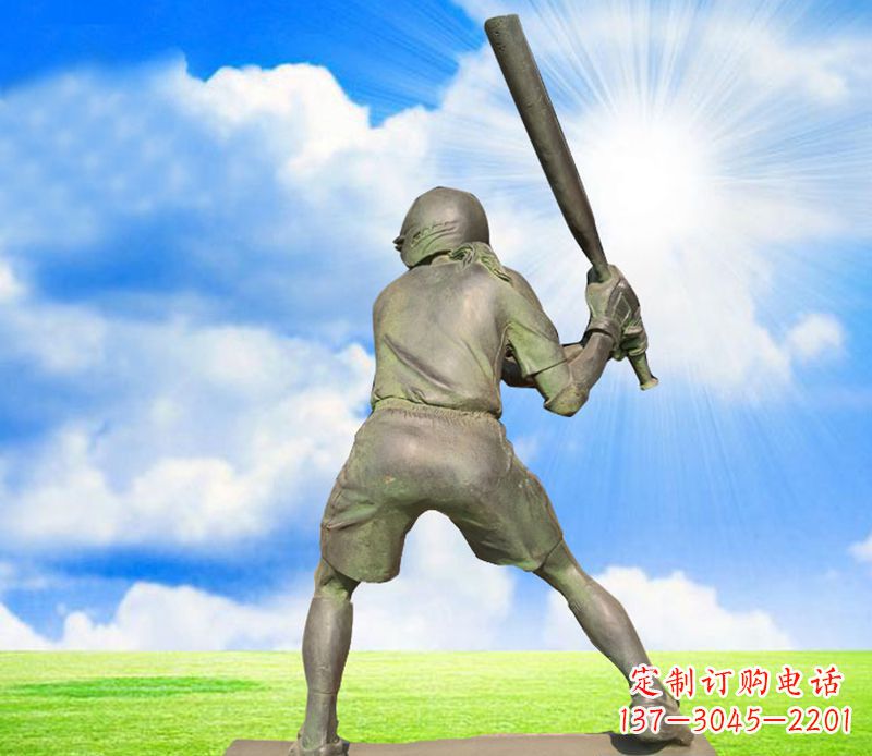 陕西纪念棒球精美的棒球雕塑