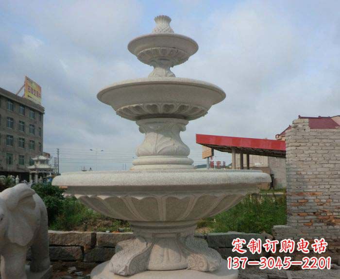 陕西喷泉雕塑灵动精致的大理石美