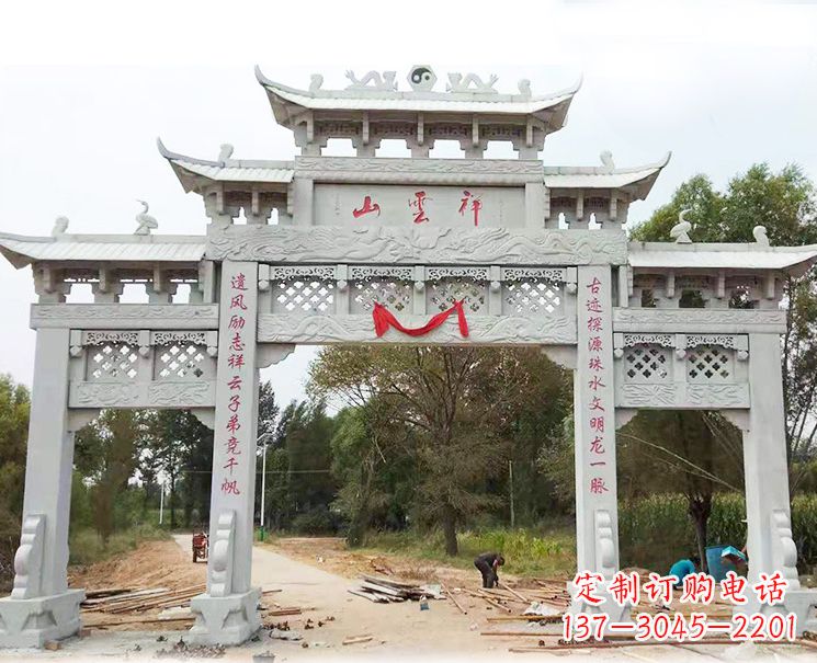 陕西大理石牌坊雕塑