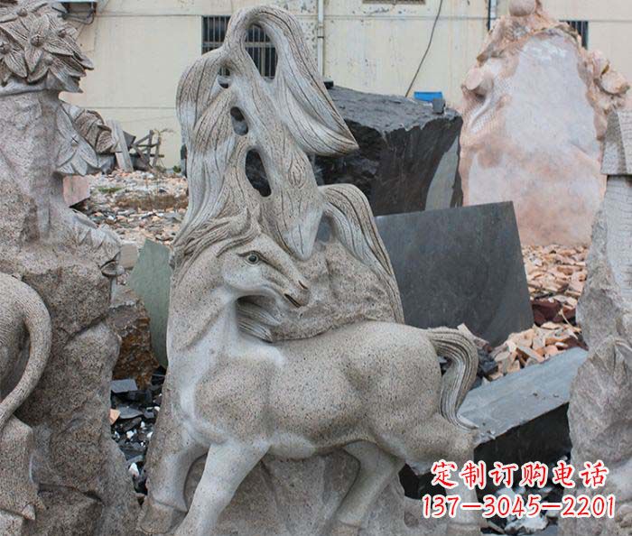 陕西大理石动物雕塑丰富多彩的艺术品