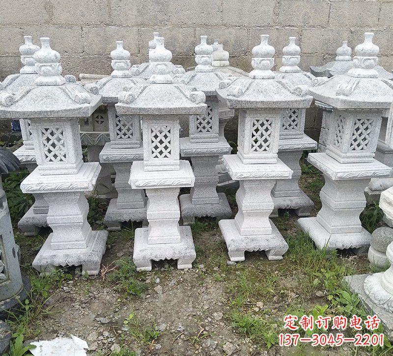陕西精美大理石石灯雕塑
