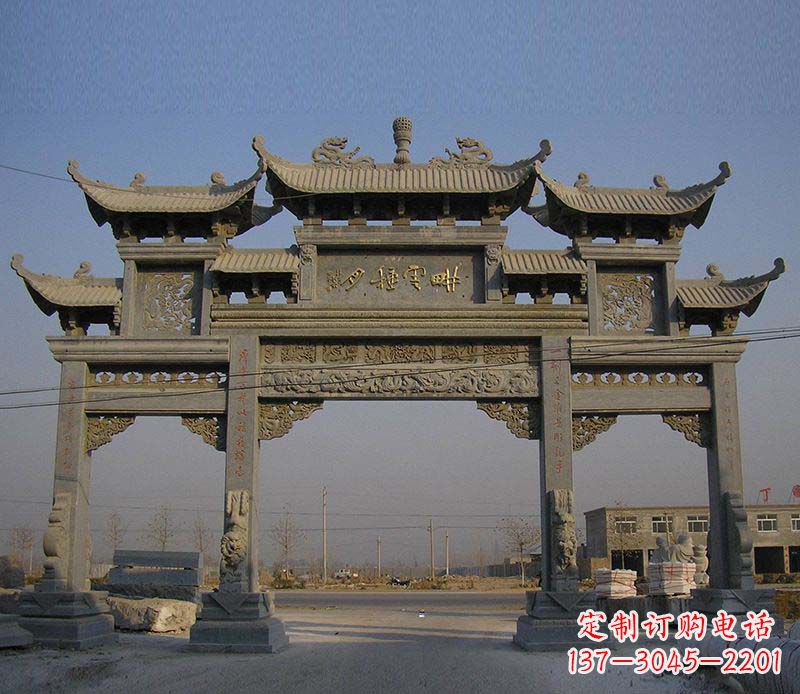 陕西大理石牌楼雕塑定制