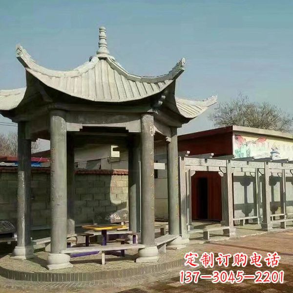陕西大理石凉亭庭院亭子