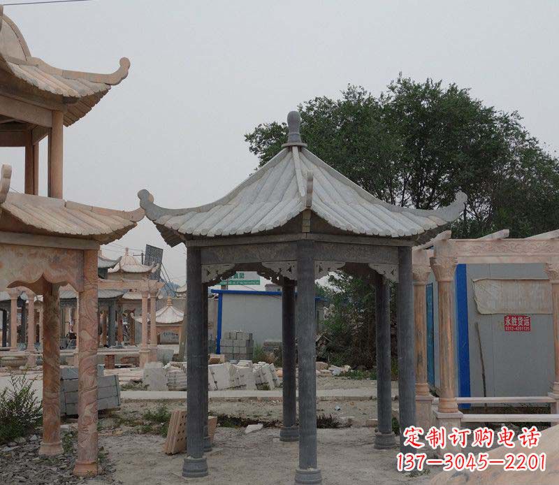 陕西大理石凉亭精美石雕