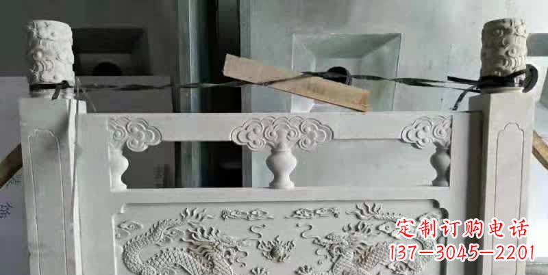 陕西大理石龙浮雕栏板雕塑