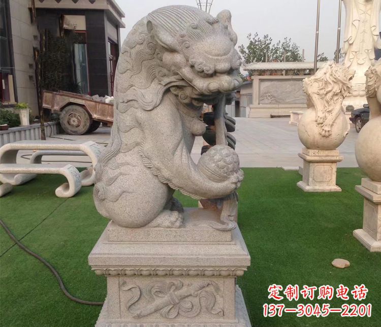 陕西优雅精致的大理石独角兽雕塑