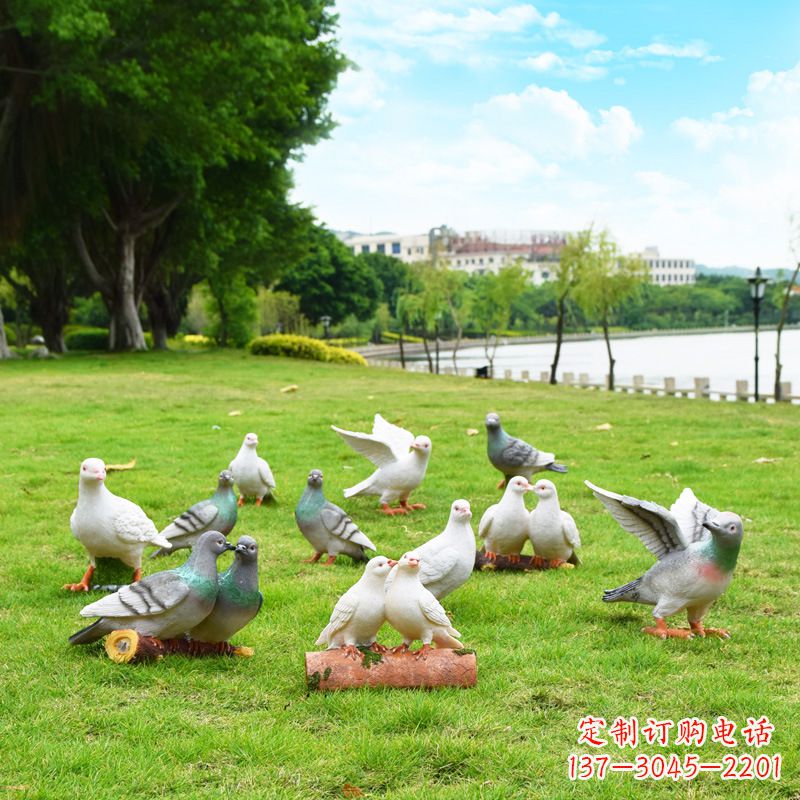 陕西大学和平鸽雕塑