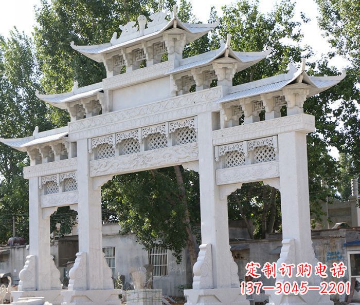 陕西道路牌坊石雕定制