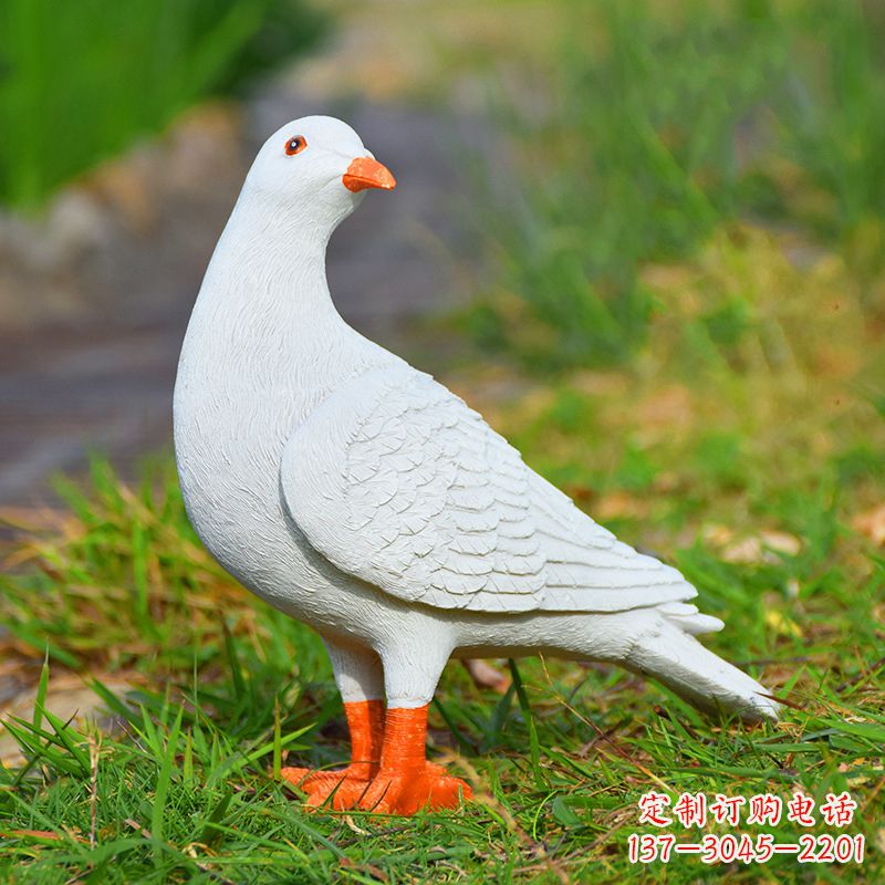 陕西和平鸽雕塑传递和平与希望的象征
