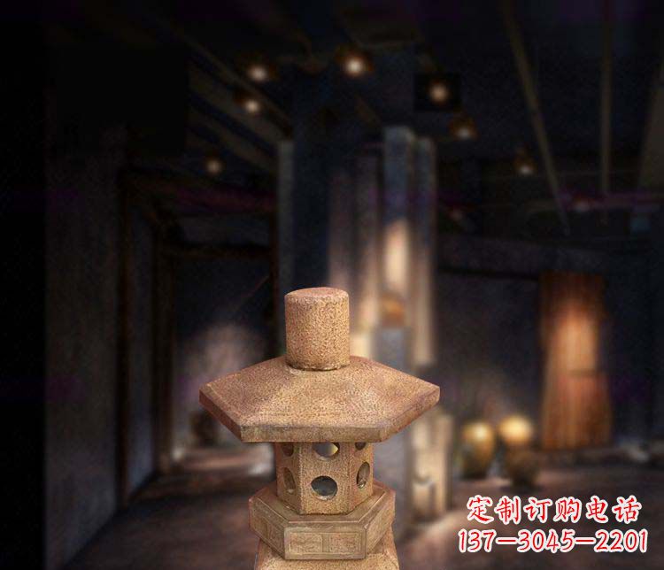 陕西精美仿古石灯雕塑