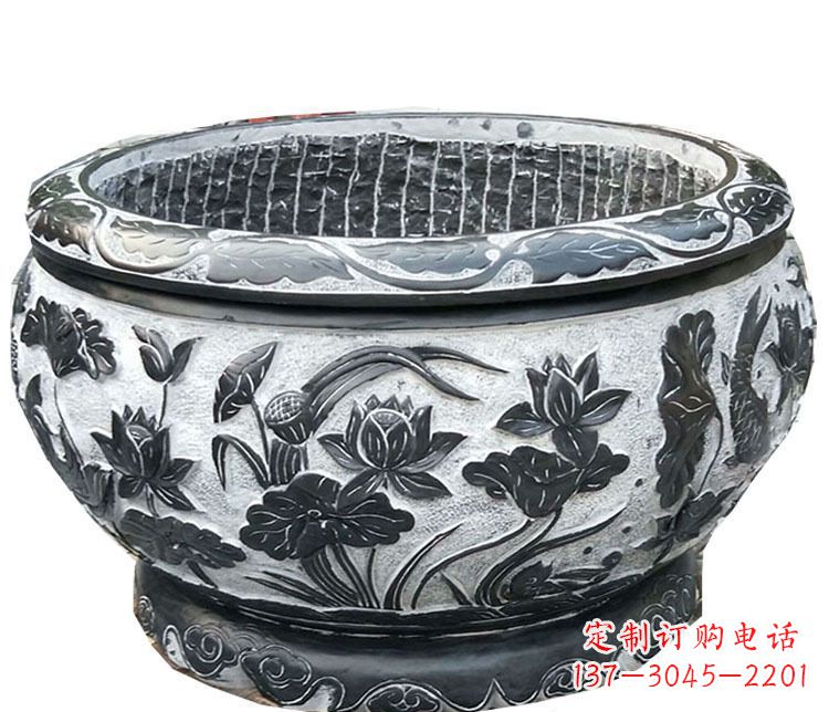 陕西传承古典,精致仿古庭院花盆雕塑