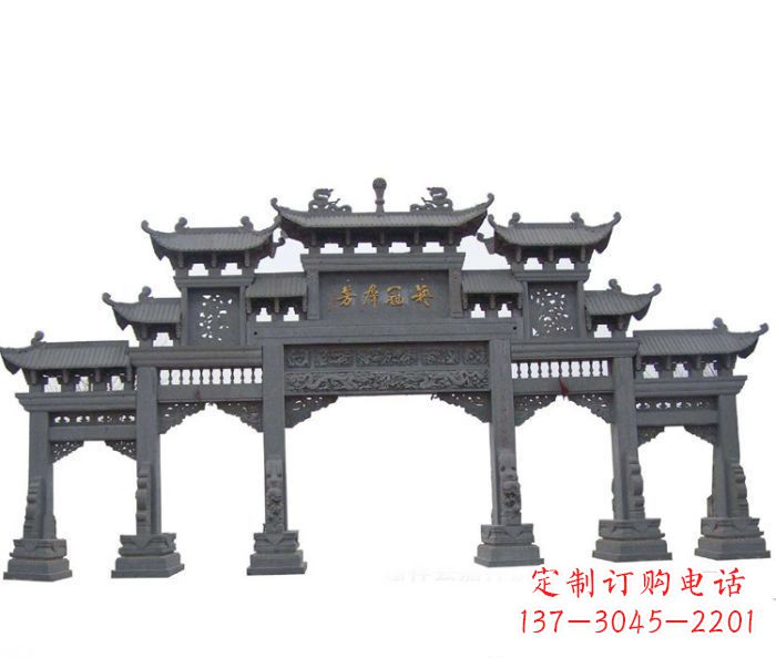 陕西产品名称仿古牌坊石雕