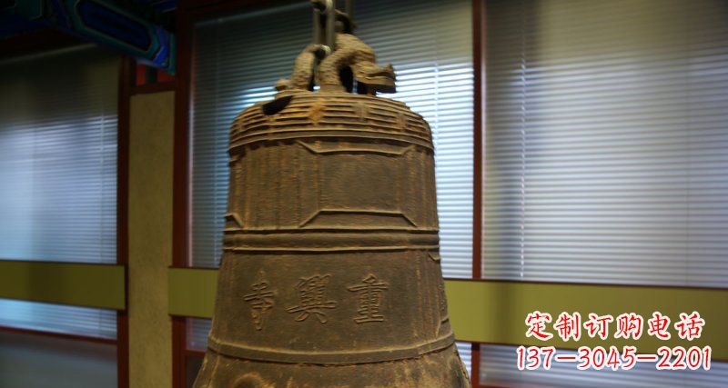 陕西仿古铜钟雕塑定制