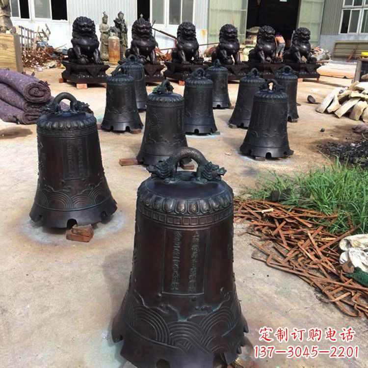 陕西手工精美的铜钟雕塑