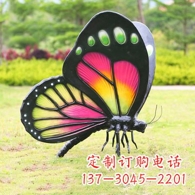 陕西仿真蝴蝶_品红色款405x78x110