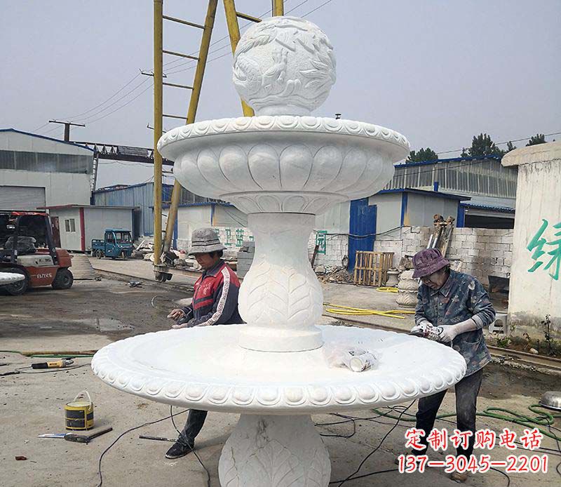 陕西风水球喷泉石雕塑
